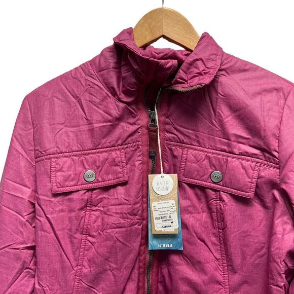 PrAna Chantal Puffer Jacket‎ Plum Red Womens Size Medium NWT - Picture 4 of 11